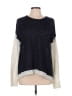 Aqua Color Block Blue Pullover Sweater Size L - photo 1
