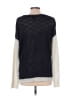 Aqua Color Block Blue Pullover Sweater Size L - photo 2