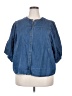 Old Navy 100% Cotton Blue 3/4 Sleeve Button-Down Shirt Size XXL (tall) - photo 1