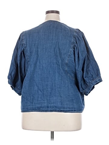Old Navy 3/4 Sleeve Button-Down Shirt (view 2)