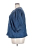 Old Navy 100% Cotton Blue 3/4 Sleeve Button-Down Shirt Size XXL (tall) - photo 5