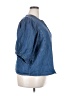 Old Navy 100% Cotton Blue 3/4 Sleeve Button-Down Shirt Size XXL (tall) - photo 4