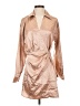 Aqua Metallic Tan Cocktail Dress Size S - photo 1