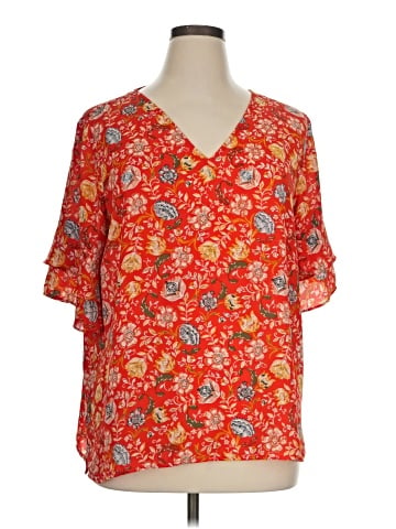 Ann Taylor LOFT Short Sleeve Blouse (view 1)