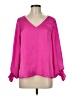 1.State 100% Polyester Pink 3/4 Sleeve Blouse Size M - photo 1
