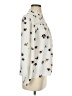 Ann Taylor Print Ivory Long Sleeve Blouse Size XXS - photo 4