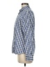 Lands' End 100% Baumwolle Checkered-gingham Blue Long Sleeve Button-Down Shirt Size 6 - photo 5