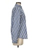 Lands' End 100% Baumwolle Checkered-gingham Blue Long Sleeve Button-Down Shirt Size 6 - photo 4