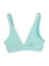 Aerie Stripes Teal Swimsuit Top Size S - photo 1