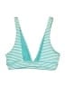 Aerie Stripes Teal Swimsuit Top Size S - photo 2