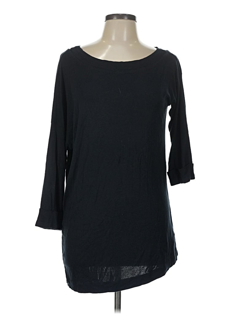 Pre-owned Splendid 3/4 Sleeve T-shirt In Black
