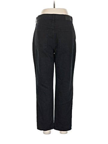 Madewell The Petite Perfect Vintage Jean in Stone Black: Knee-Slit Edition (view 2)