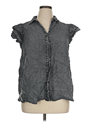 Jane and Delancey Sleeveless Button-Down Shirt (view 1)