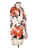 DressBarn Floral Orange Short Sleeve Blouse Size L - photo 4