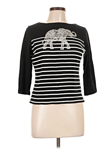 Karen Scott Sport 3/4 Sleeve Top (view 1)