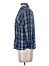 J.Jill Plaid Blue 3/4 Sleeve Button-Down Shirt Size XS - photo 5