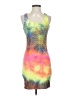 Love J Tie-dye Yellow Cocktail Dress Size S - photo 1