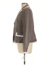 Nine West Chevron-herringbone Brown Blazer Size 14 - photo 5