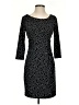 Ann Taylor Polka Dots Black Casual Dress Size 2 Petite - photo 1