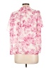 Maison d' Amelie 100% Polyester Floral Pink Short Sleeve Blouse Size L - photo 2
