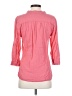 Kenar Pink 3/4 Sleeve Button-Down Shirt Size S - photo 2