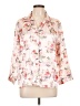 Unbranded Floral Pink 3/4 Sleeve Blouse Size L - photo 1