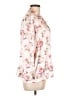 Unbranded Floral Pink 3/4 Sleeve Blouse Size L - photo 4