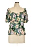 O'Neill 100% Viscose Green Short Sleeve Blouse Size XL - photo 1