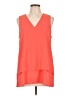 MICHAEL Michael Kors 100% Polyester Orange Sleeveless Blouse Size L - photo 1