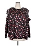Lane Bryant 100% Polyester Black Long Sleeve Blouse Size 26 - 28 Plus - photo 1