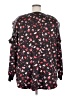 Lane Bryant 100% Polyester Black Long Sleeve Blouse Size 26 - 28 Plus - photo 2