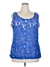 Ashley Stewart Blue Sleeveless Blouse Size 26 - photo 1