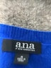 a.n.a. A New Approach 100% Rayon Color Block Blue Pullover Sweater Size M - photo 7