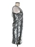 Freeway Metallic Silver Cocktail Dress Size M - photo 4