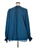 Torrid 100% Polyester Teal Long Sleeve Blouse Size 3X Plus (3) - photo 2