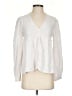 Peach Love White Long Sleeve Blouse Size S - photo 1
