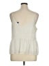 Old Navy 100% Polyester Ivory Sleeveless Blouse Size XL - photo 2