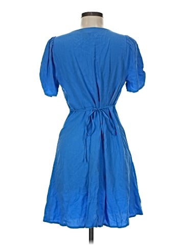 Madewell V-Neck Button-Front Mini Dress (view 2)