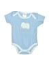 Little Beginnings Blue Short Sleeve Onesie Size 0-3 mo - photo 1