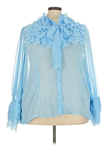 Ashley Stewart Long Sleeve Blouse (view 1)
