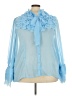 Ashley Stewart 100% Polyester Blue Long Sleeve Blouse Size 28 - photo 1