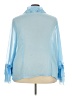 Ashley Stewart 100% Polyester Blue Long Sleeve Blouse Size 28 - photo 2
