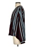Halogen 100% Polyester Stripes Blue Long Sleeve Blouse Size S - photo 5