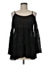 Umgee Black Long Sleeve Blouse Size M - photo 1