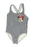 Disney Checkered-gingham Blue One Piece Swimsuit Size 5T - photo 1