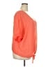 Dots 100% Polyester Orange Short Sleeve Blouse Size 2X - photo 4