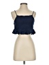 Celandine 100% Cotton Blue Sleeveless Top Size S - photo 1