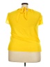 NY&C 100% Polyester Yellow Short Sleeve Blouse Size XXL - photo 2