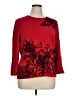 Alfred Dunner Floral Red Pullover Sweater Size XL - photo 1