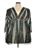 Daniel Benjamin 100% Polyester Gray Kimono Size 2X - photo 1